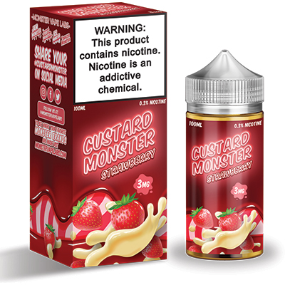 Custard Monster- Strawberry Custard 3mg 100ml