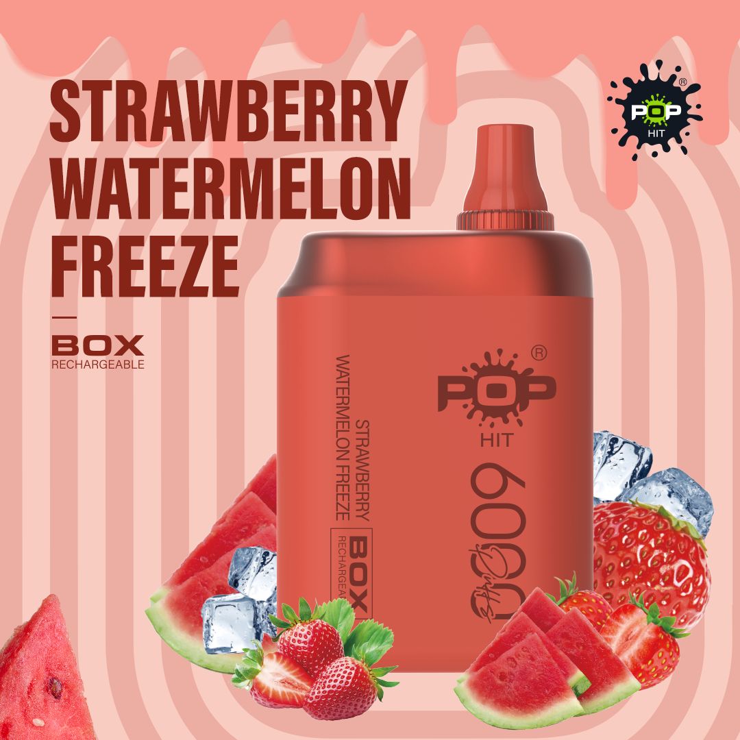 Pophits 6000 Puff- Strawberry Watermelon Freeze