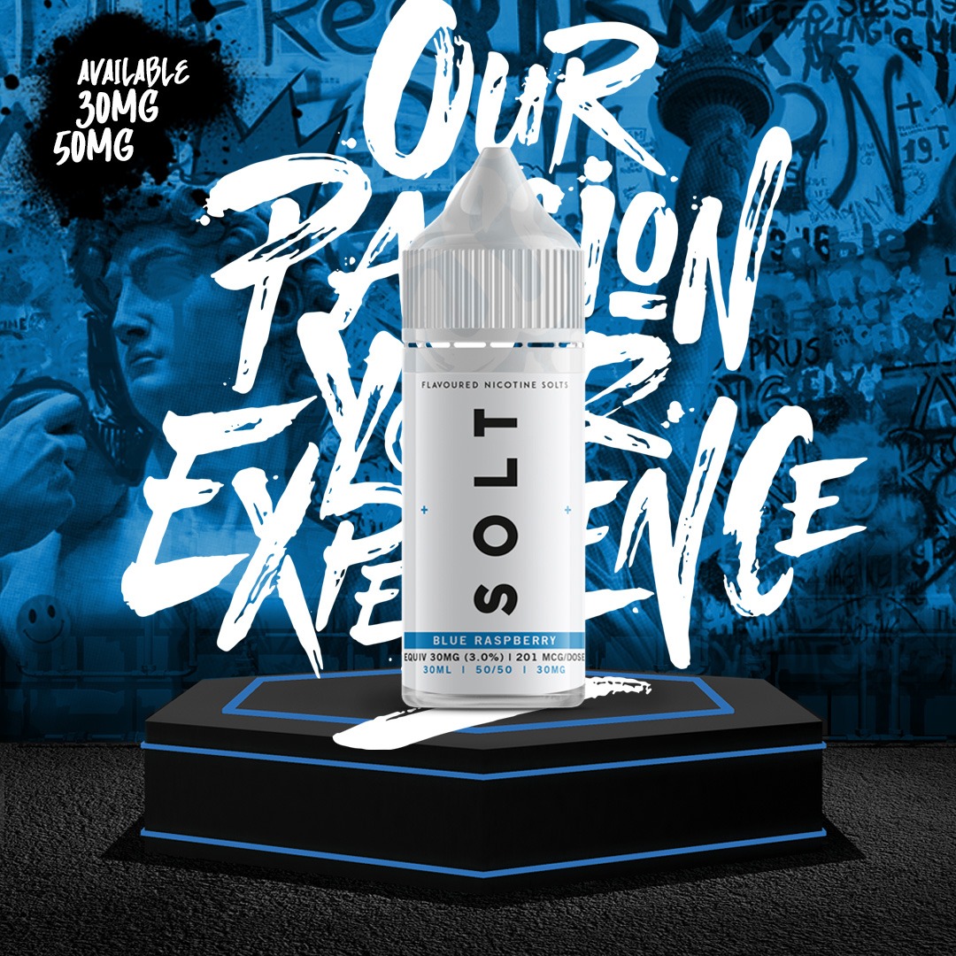Solt 30mg 30ml- Blue Raspberry