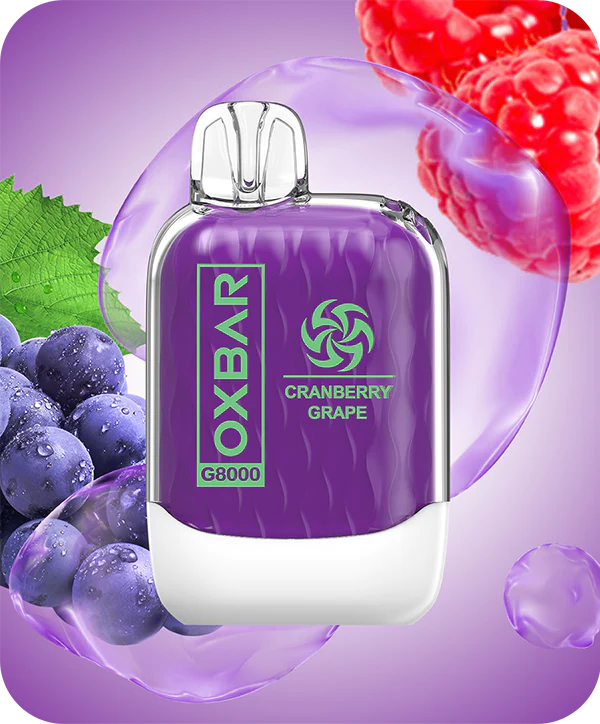 Oxbar G8000 50mg- Cranberry Grape
