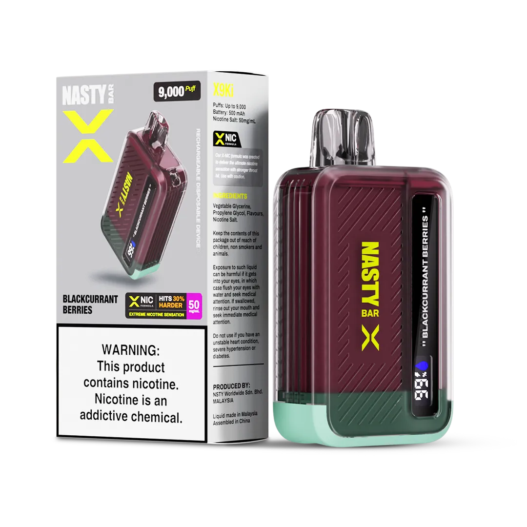 Nasty Bar 9k X Series 50mg- Blackcurrant Berries