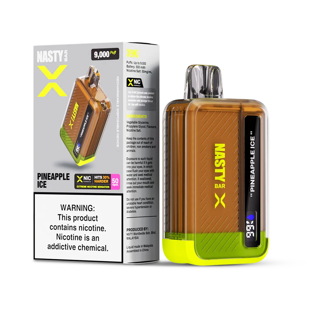 Nasty Bar 9k X Series 50mg- Pineapple Ice