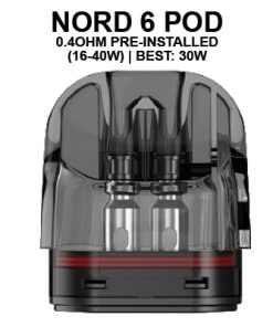 Smok Nord 6 Dual Mesh Pod Replacement 0.4ohm 1x2