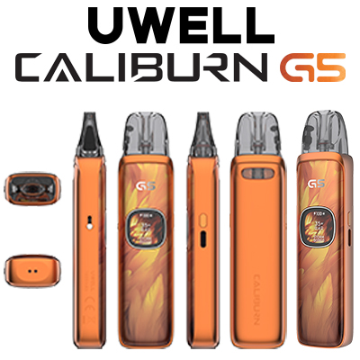 Uwell Caliburn G5 Pod Kit- Orange Feathers