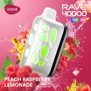 Vozol Rave 40k 50mg- Peach Raspberry Lemonade