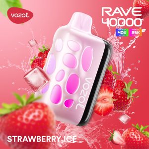 Vozol Rave 40k 50mg- Strawberry Ice